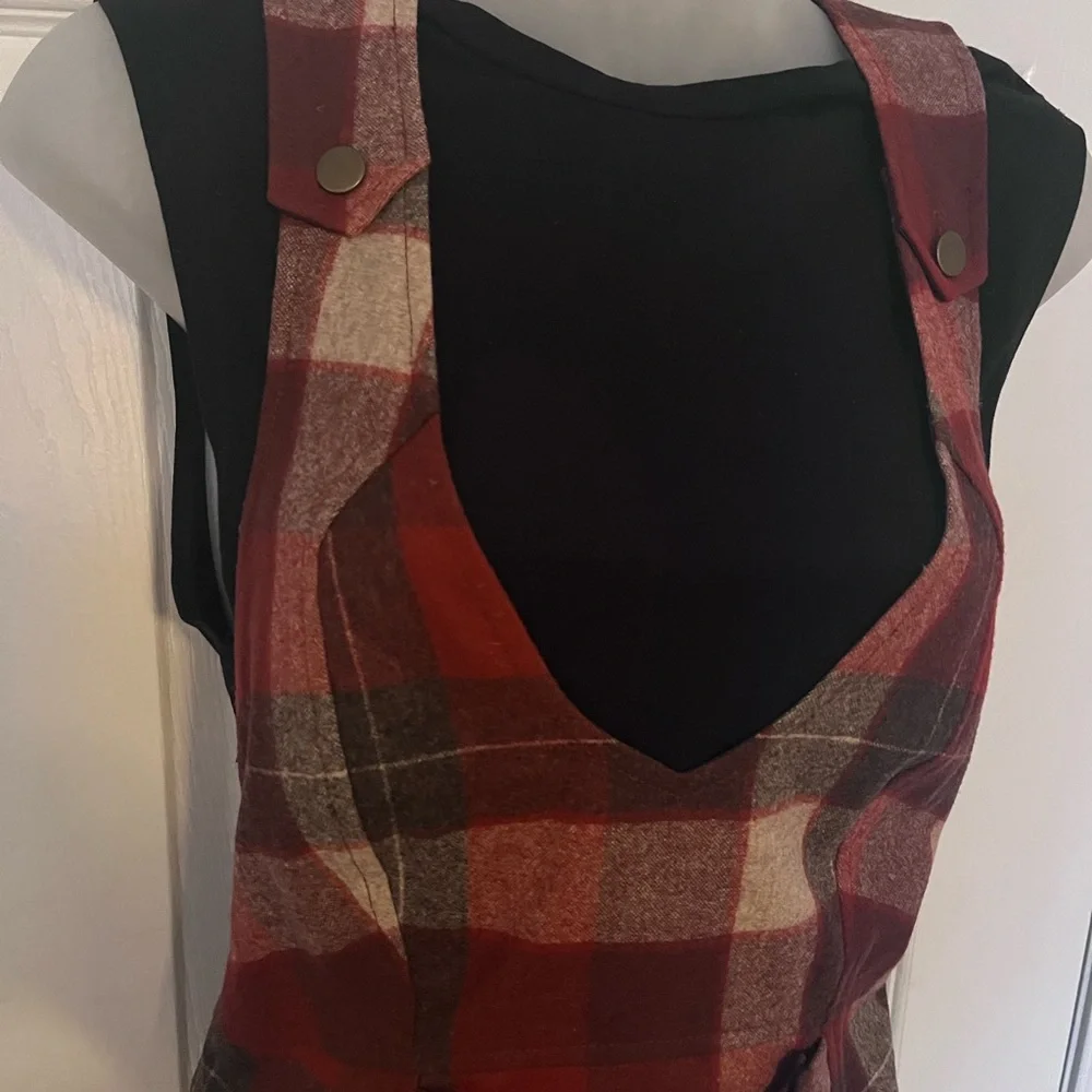 Pendleton Red and Black Plaid Mini Dress - Picture 2 of 8